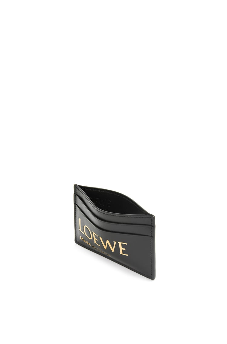 LOEWE Embossed LOEWE plain cardholder in shiny nappa calfskin Black