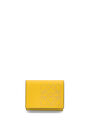 LOEWE Brand trifold 6 cardholder in calfskin Mustard/Light Oat