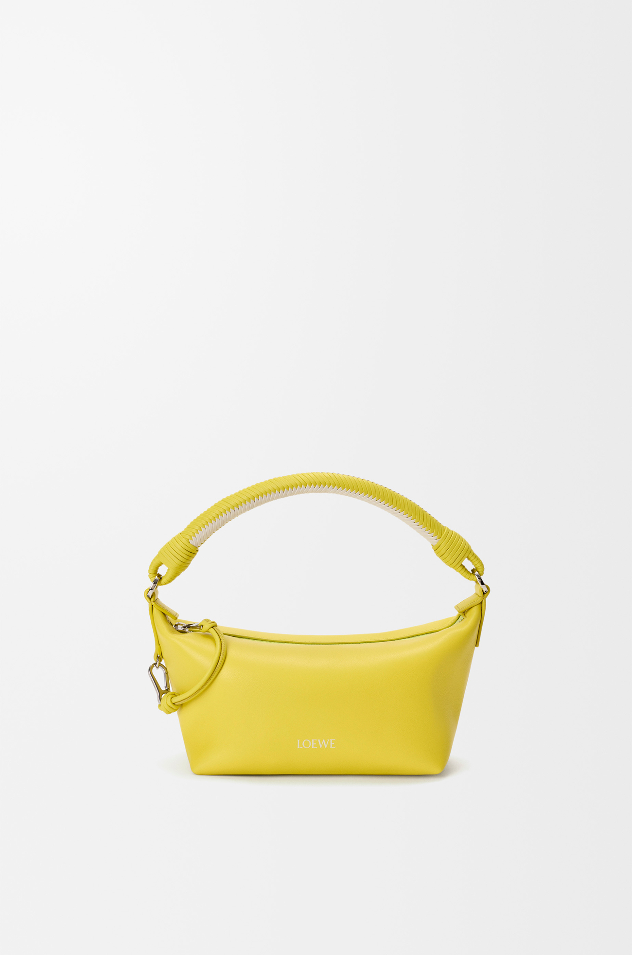 LOEWE Cala mini bag in mellow nappa lambskin Lemon/Soft White