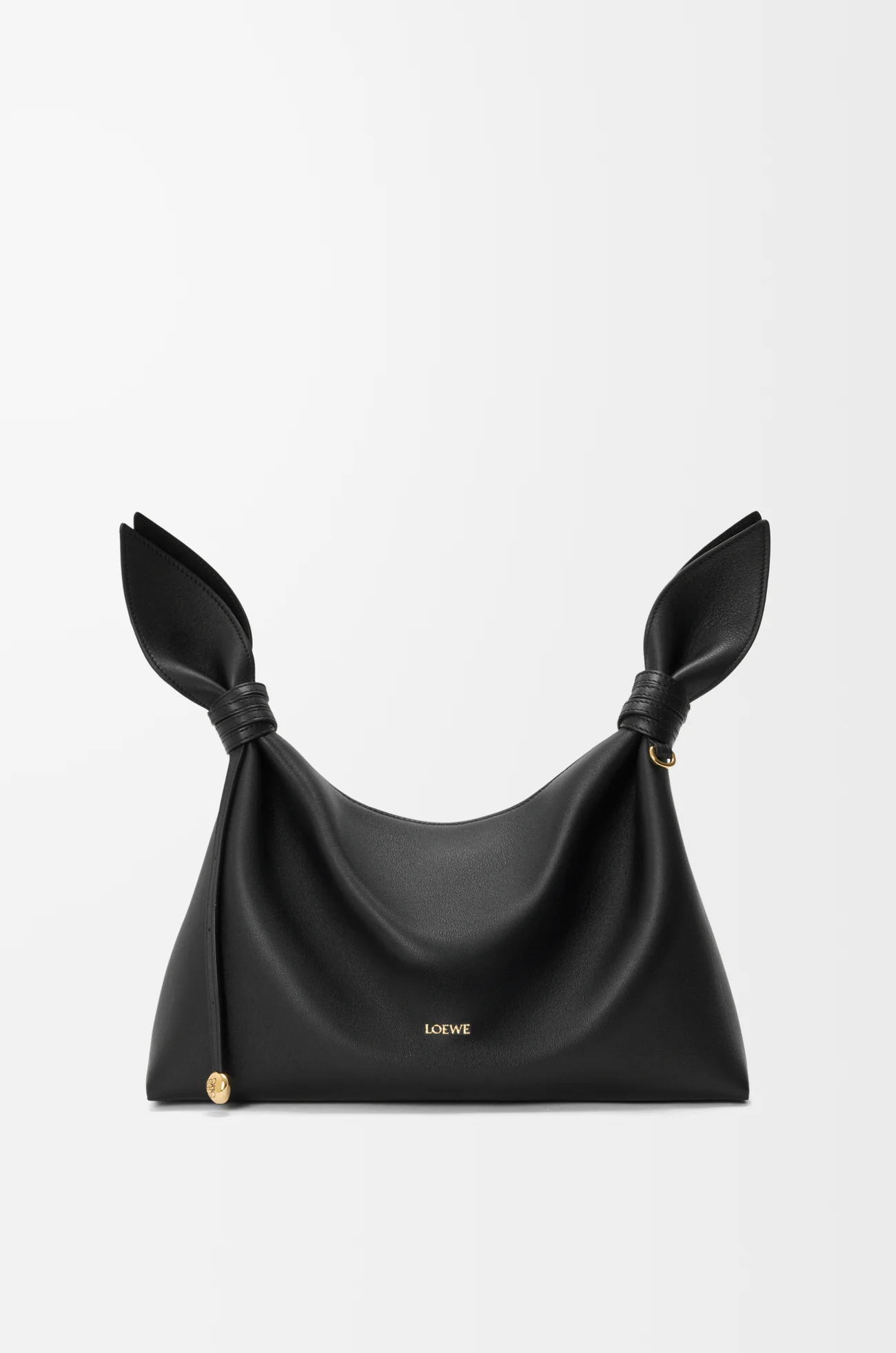 LOEWE Medium Scarf bag in smooth calfskin Black