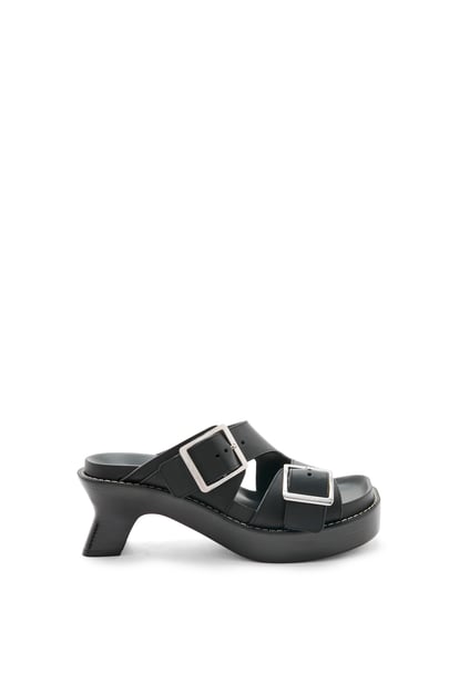 LOEWE Ease heel slide in vegetal calf 黑色 plp_rd
