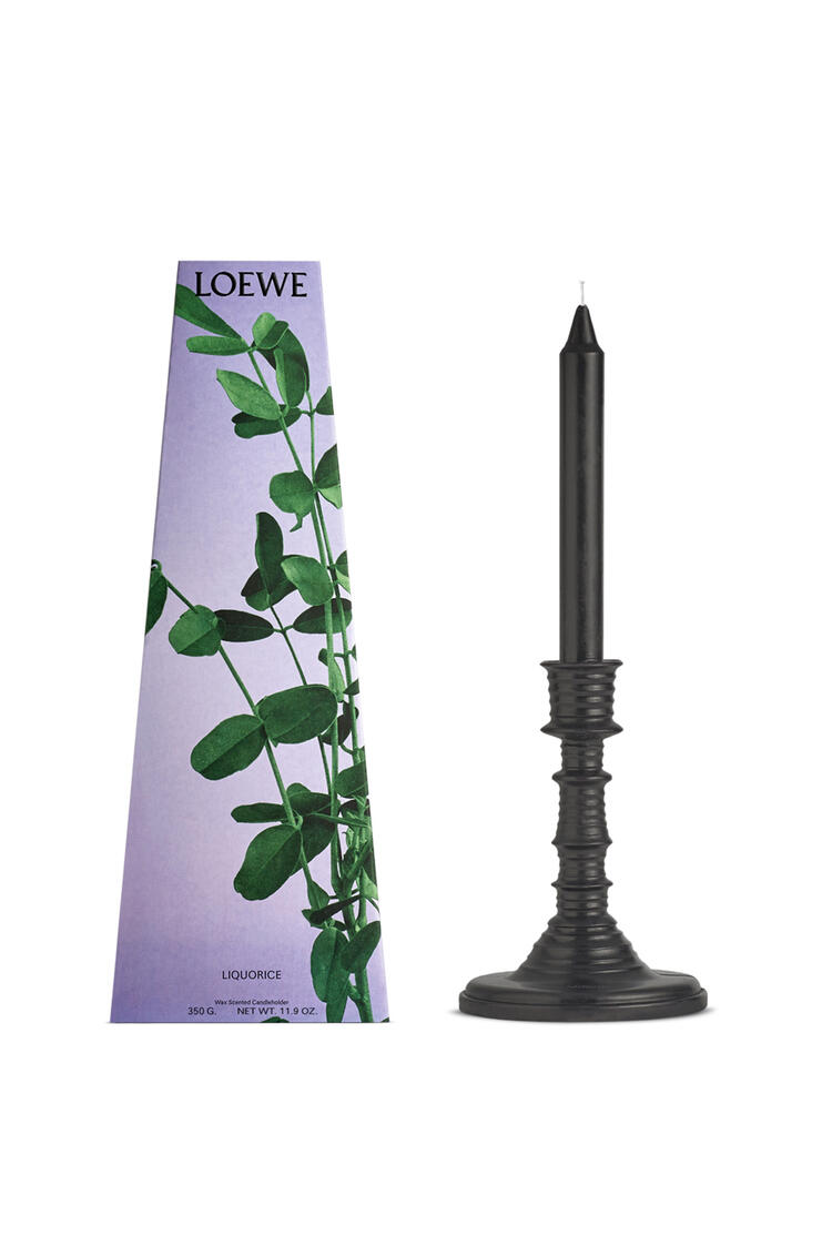 LOEWE Liquorice wax candleholder Black