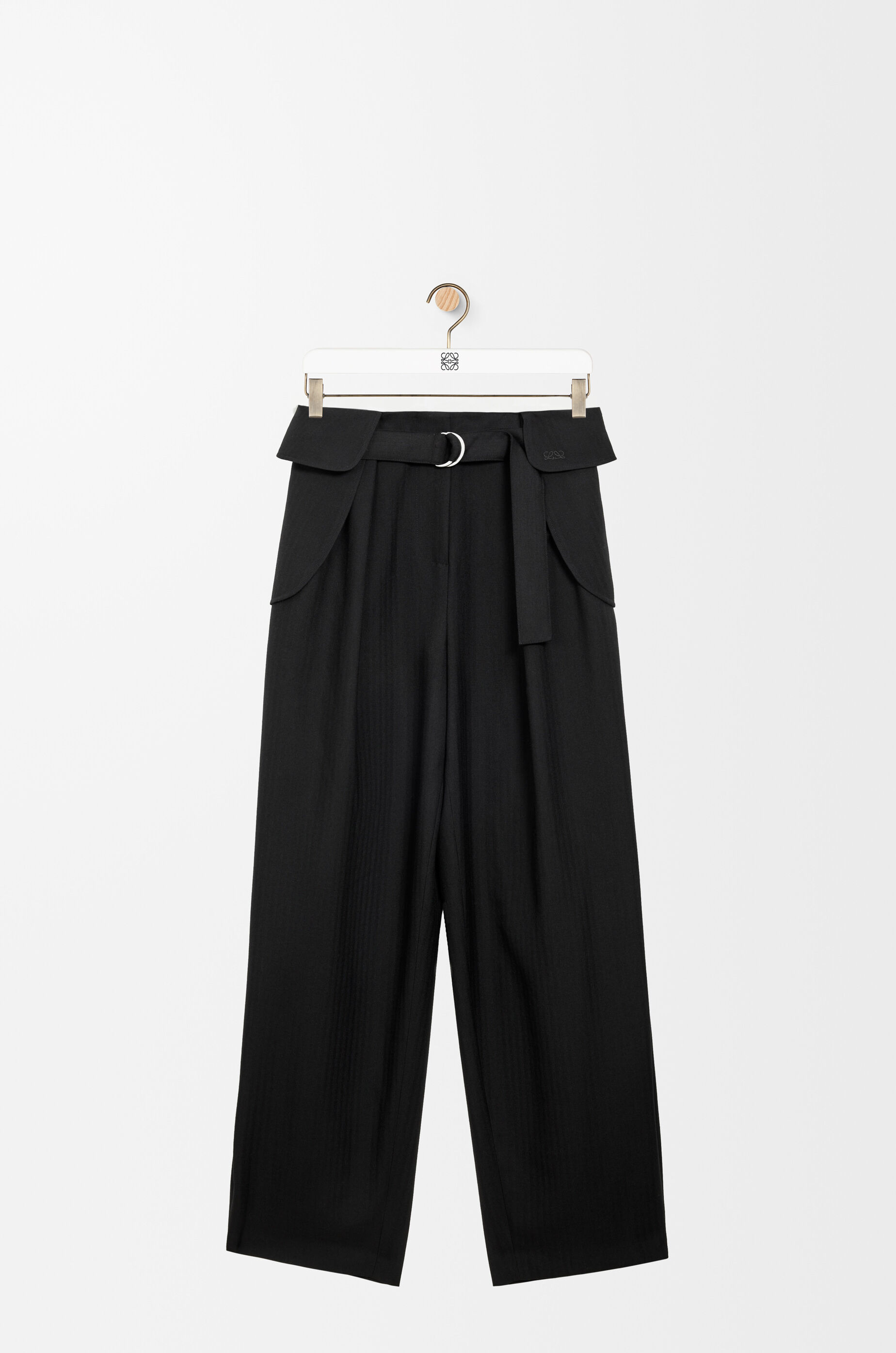 カーゴ トラウザーズ（ウール） ブラック - LOEWE Japan official website