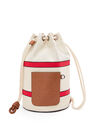 LOEWE Sailor bag in jacquard and calfskin Ecru/Red pdp_rd
