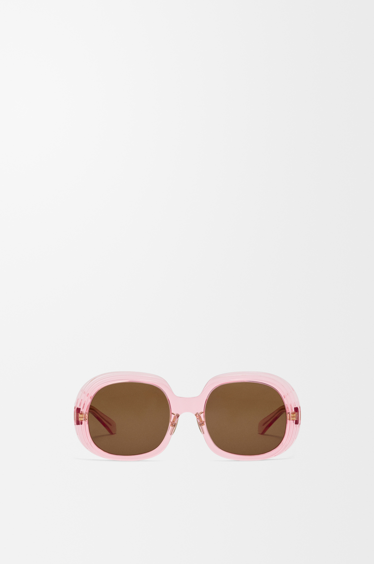 LOEWE Gafas de sol Mini Anagram Steps Square Transparent Pink