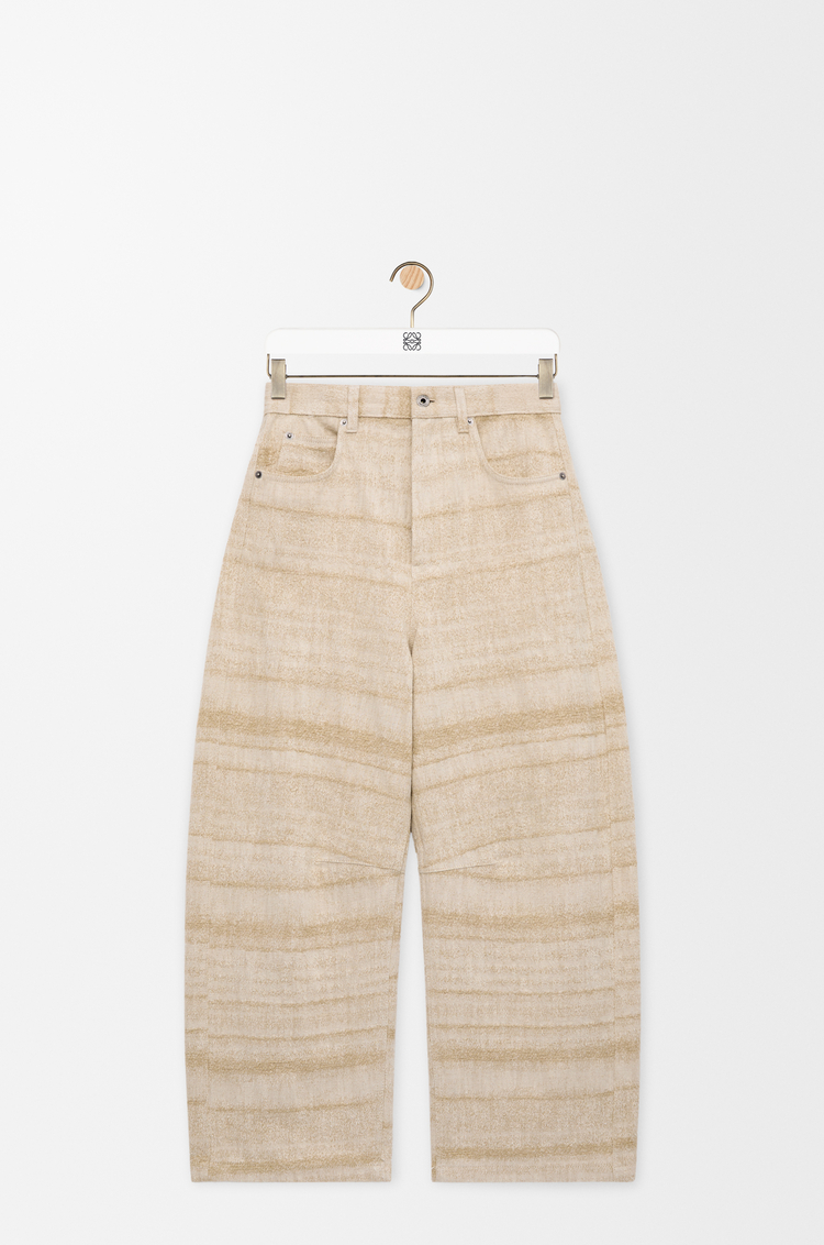 LOEWE Jeans Barrel in denim Sabbia