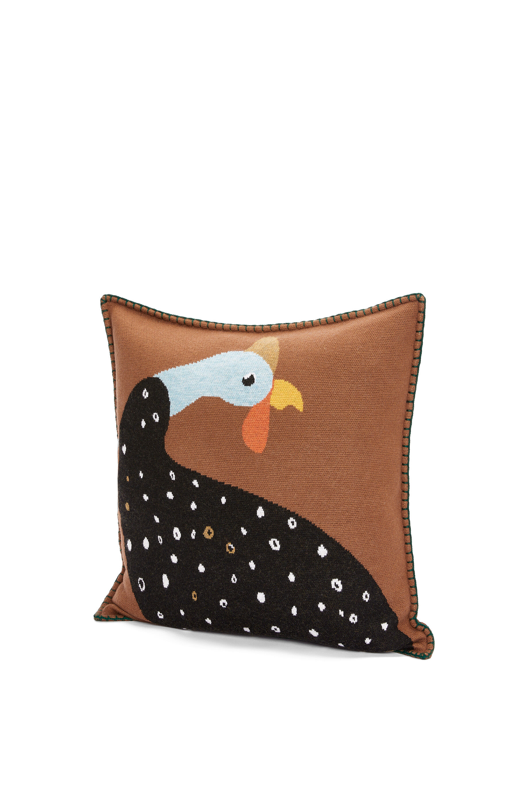 Cushion in wool Brown Multicolor LOEWE