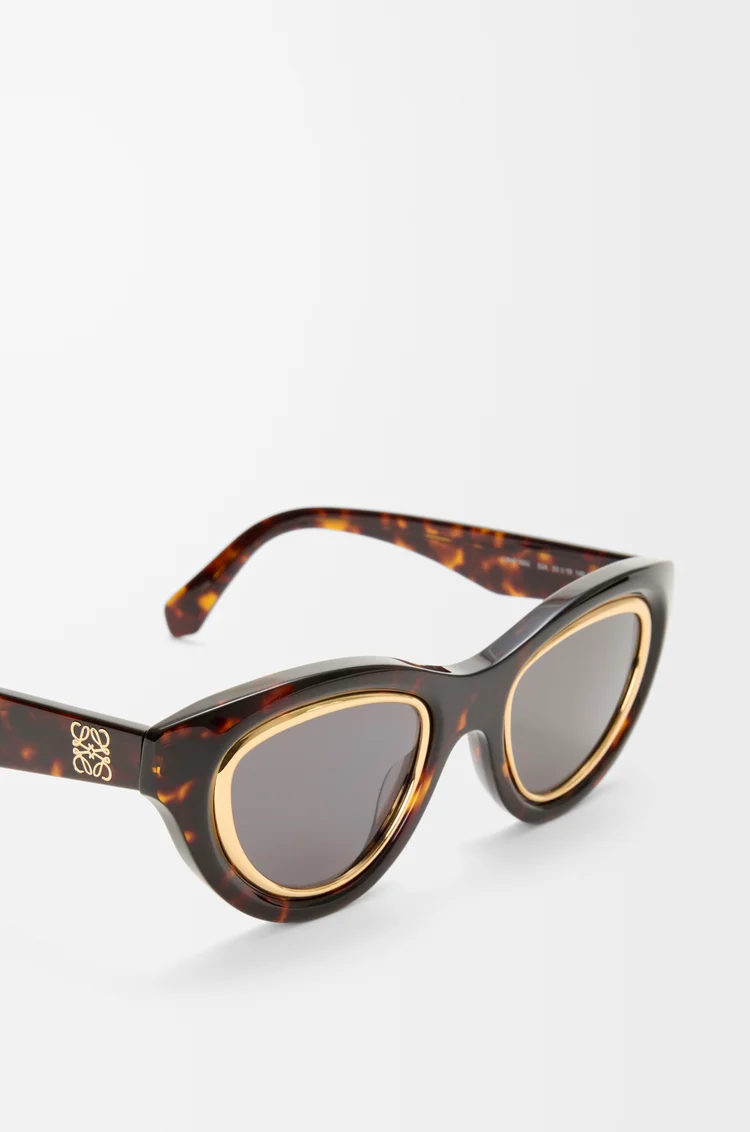 LOEWE Mini Anagram Cateye sunglasses Havana