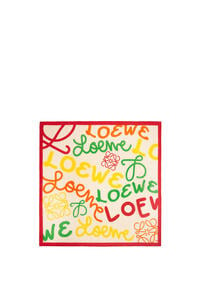 LOEWE 棉质和丝绸 LOEWE 围巾 Honey/Multicolor pdp_rd