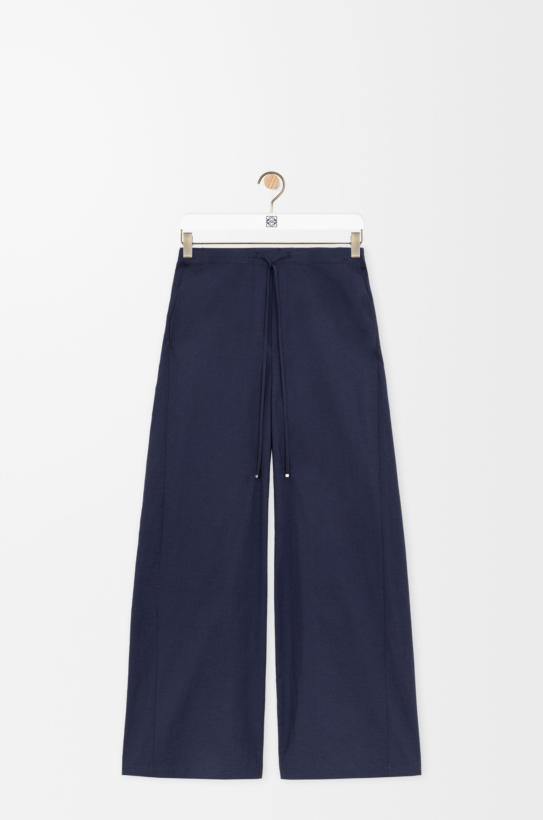 Drawstring trousers in cotton blend Blue - LOEWE USA Official Website