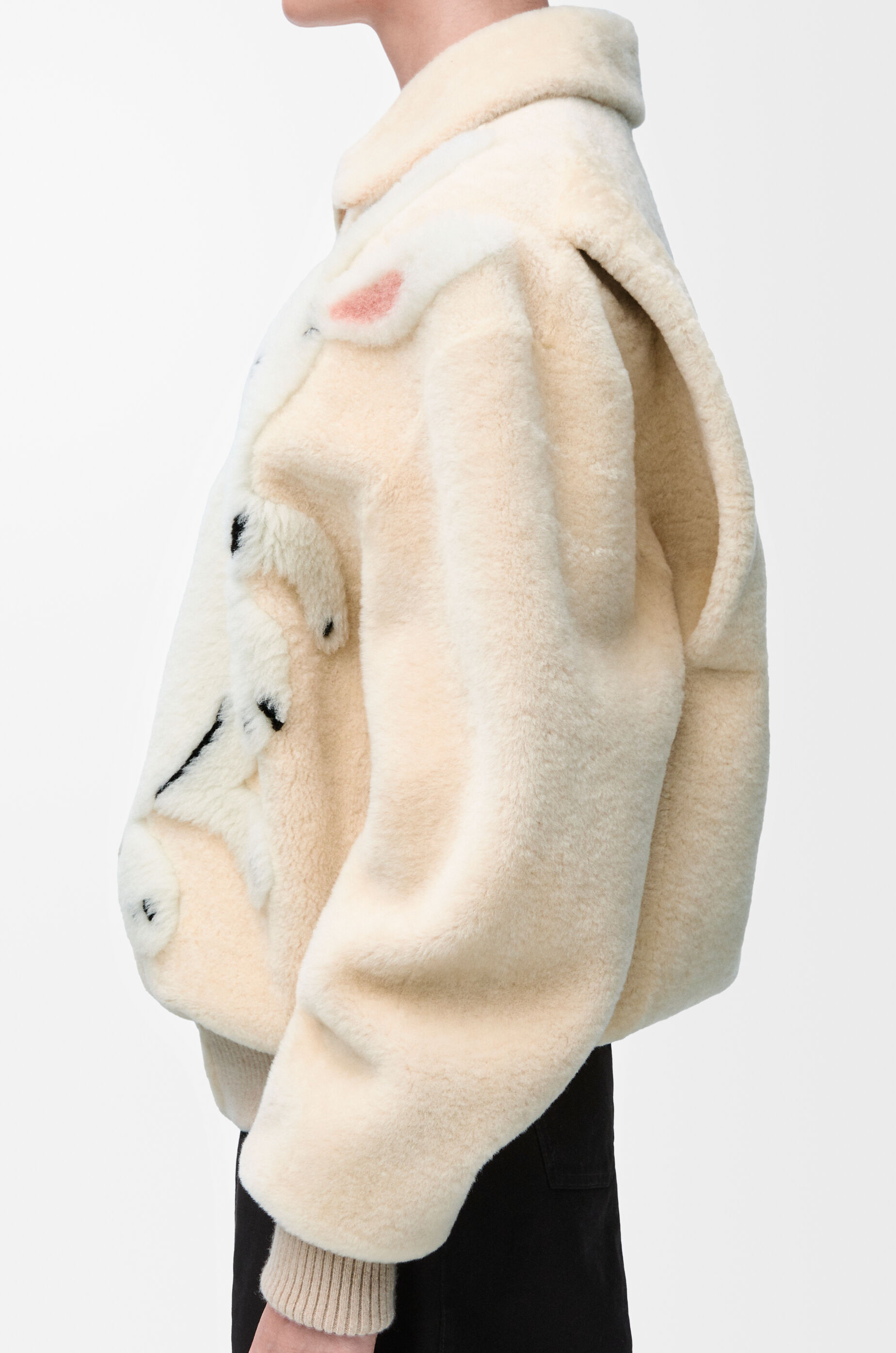 Zip-up jacket in shearling Beige - LOEWE Zip-up jacket in shearling Beige - LOEWE