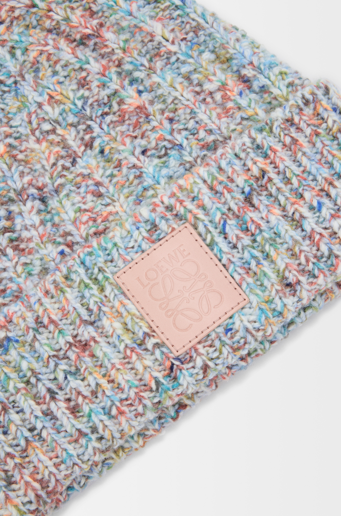 LOEWE Beanie in wool and cashmere blend Multicolor