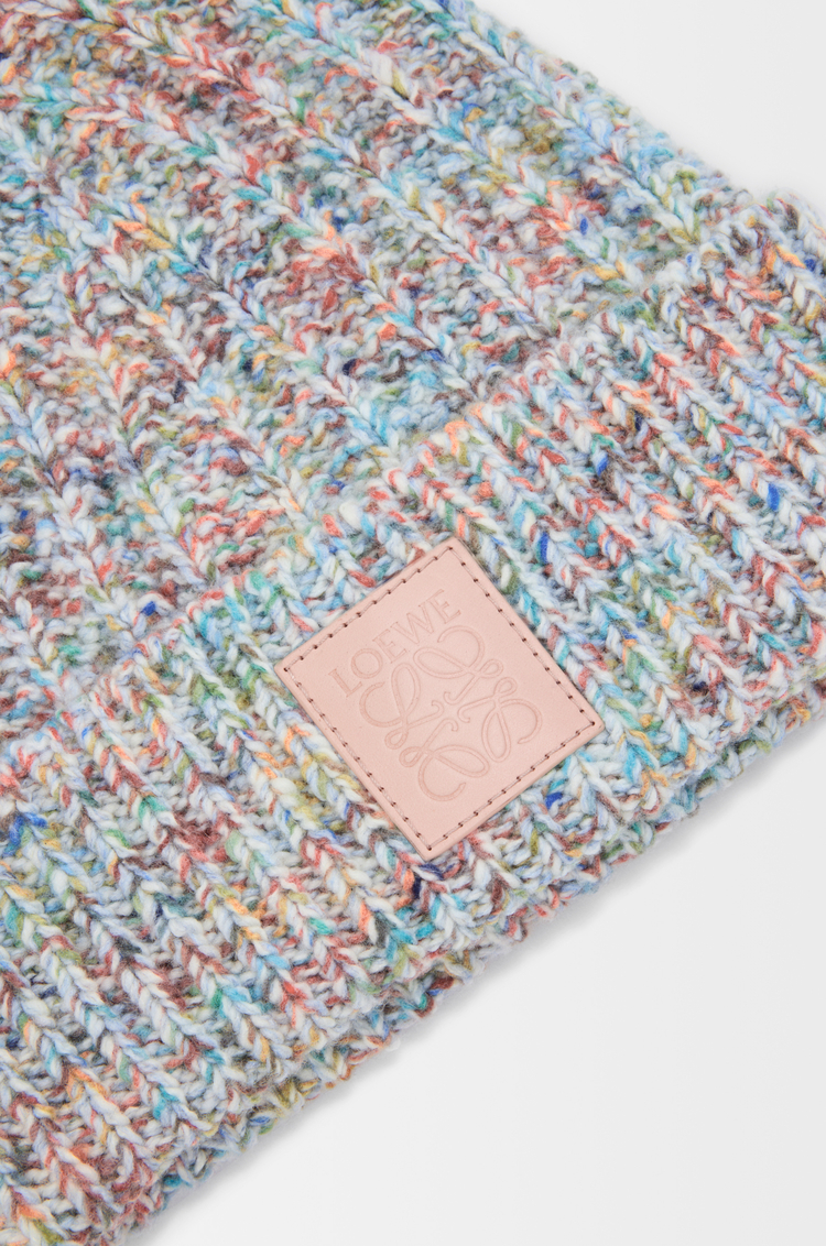 LOEWE Beanie in wool and cashmere blend Multicolor