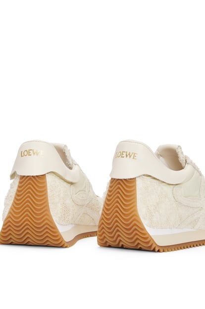 LOEWE Flow Runner in nylon and suede Canvas/Soft White plp_rd
