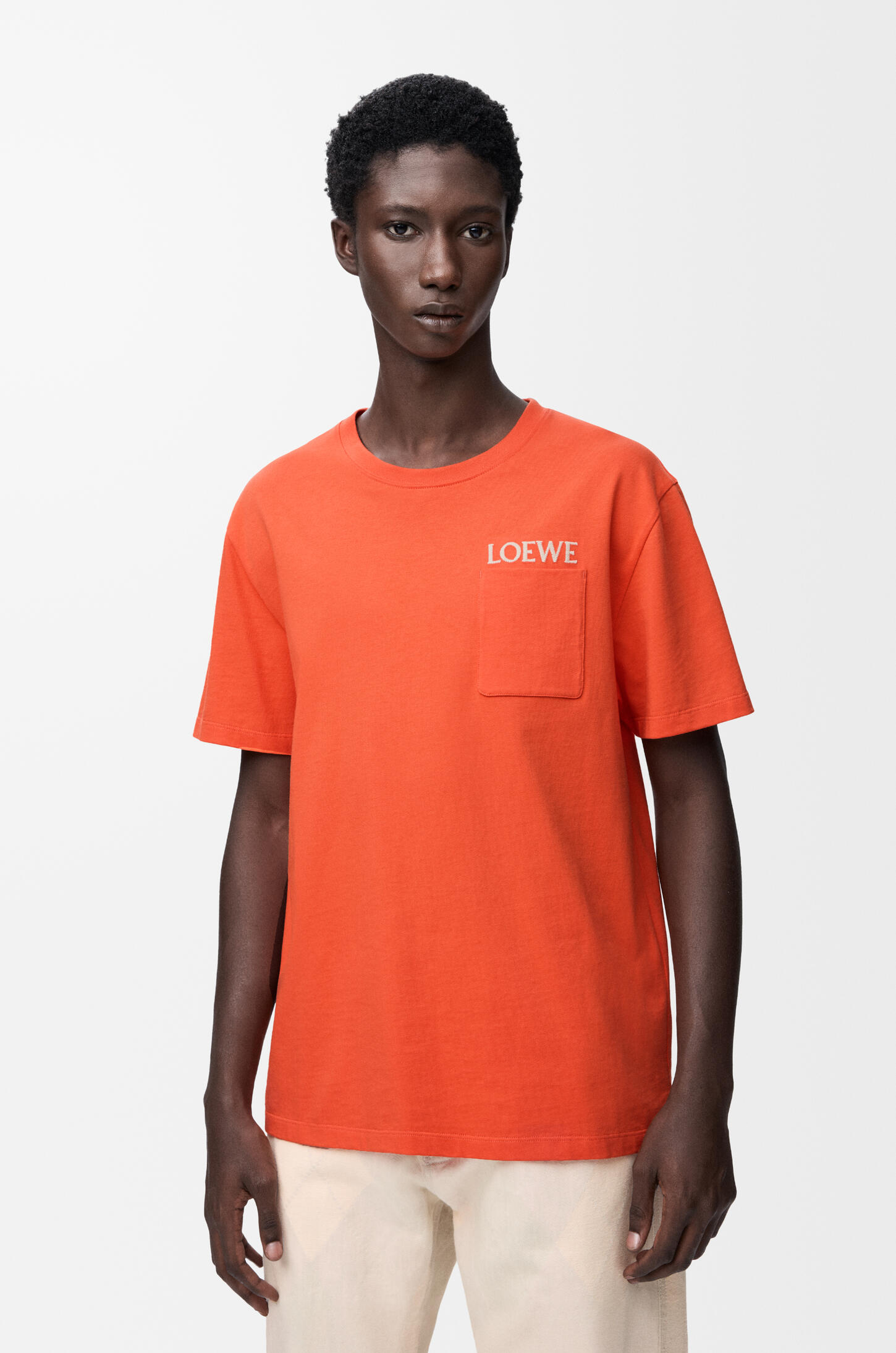 LOEWE Relaxed fit T-shirt in cotton Orange