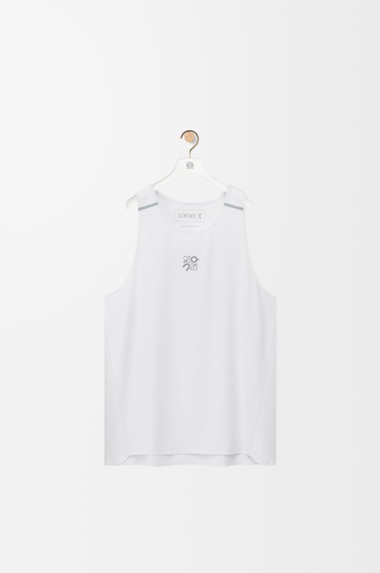 LOEWE Performance tank top in technical jersey White