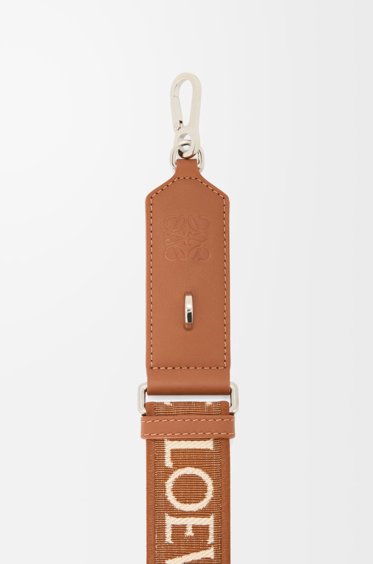 LOEWE アナグラム ストラップ（ジャカード&カーフ） タン