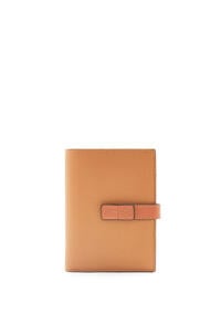 LOEWE Medium vertical wallet in soft grained calfskin Toffee/Tan