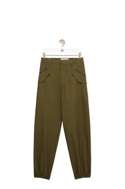 LOEWE Cargo trousers in cotton 茶粉釉 plp_rd