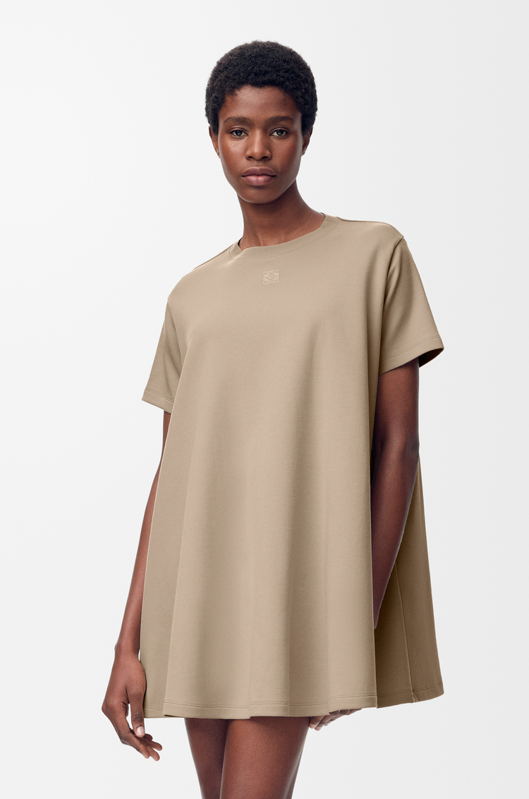 LOEWE トラペーズ ドレス（コットンブレンド） ベージュ