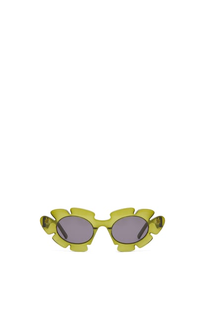 LOEWE Flower sunglasses in injected nylon Cactus Green plp_rd
