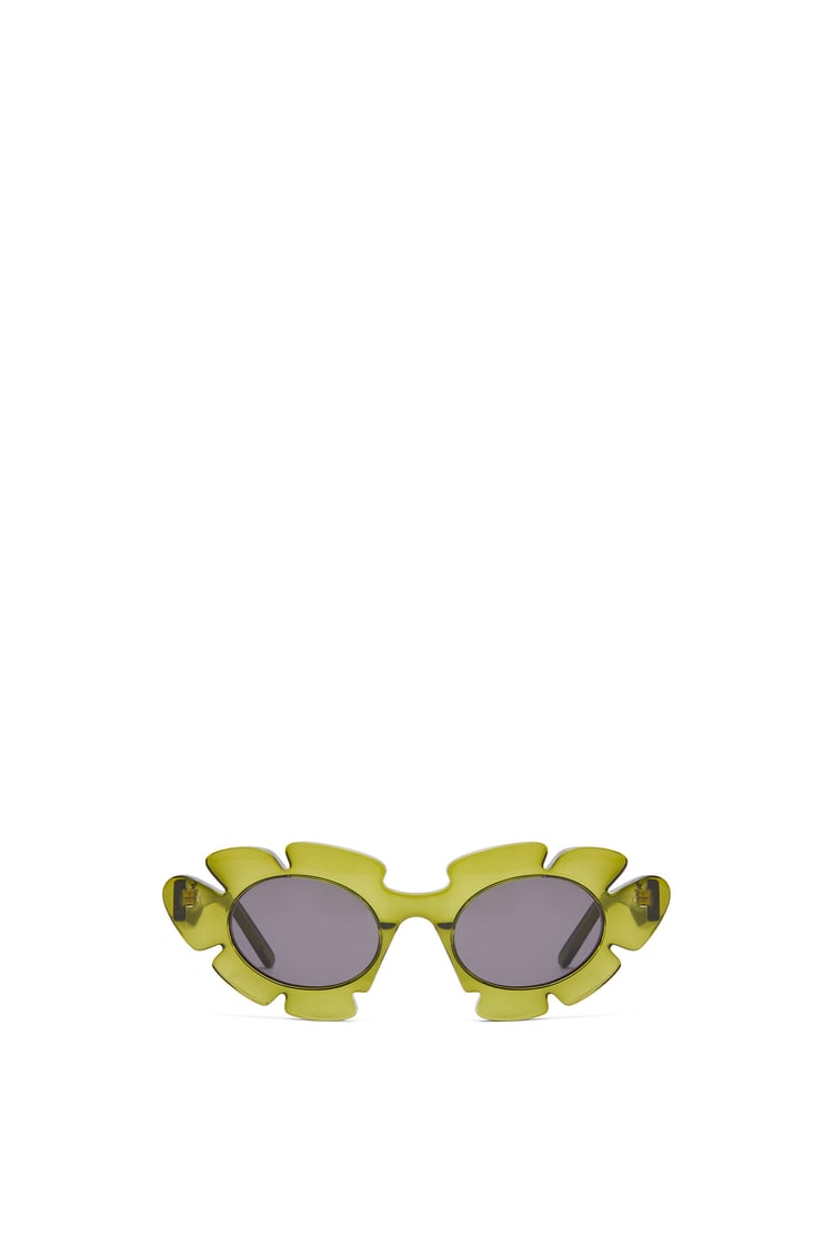 LOEWE Flower sunglasses in injected nylon Cactus Green