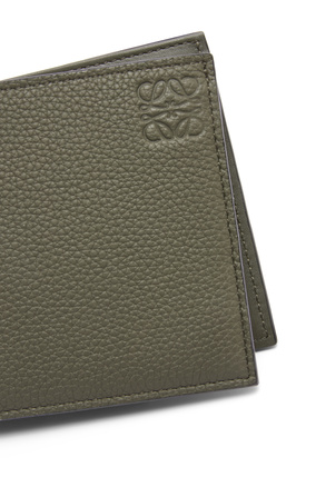 LOEWE Bifold coin wallet in soft grained calfskin Khaki Green