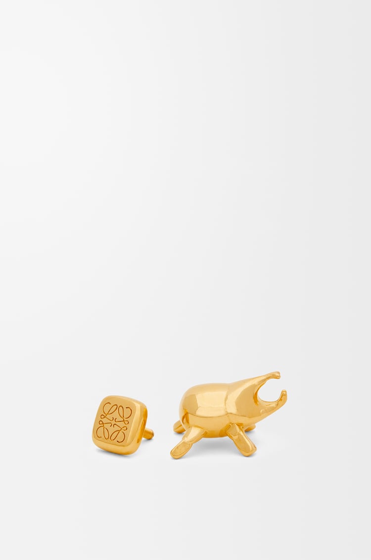 LOEWE Beetle pin in brass Gold