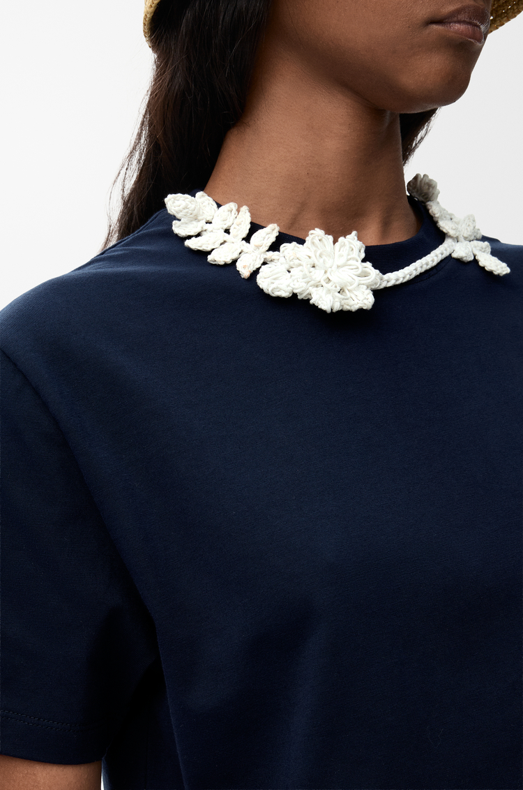 LOEWE 棉质常规版型 T 恤 海军蓝