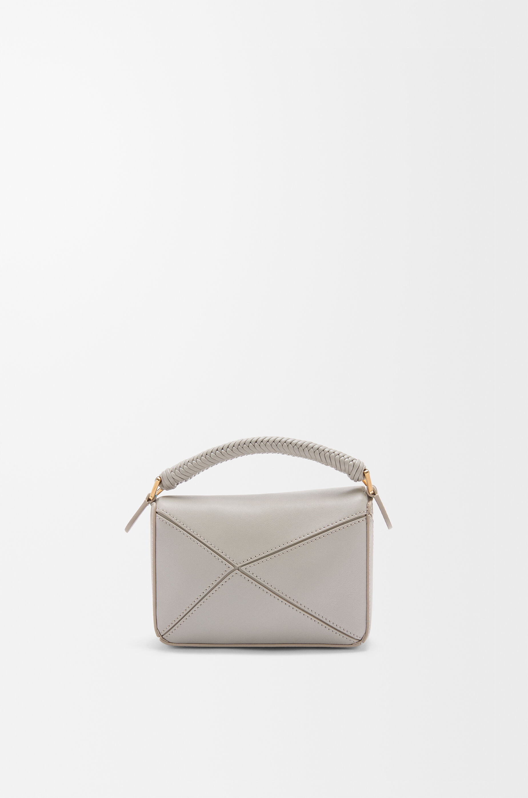上品なブランド パズルバッグ ミニ（スムースカーフ） グレー - LOEWE バッグ