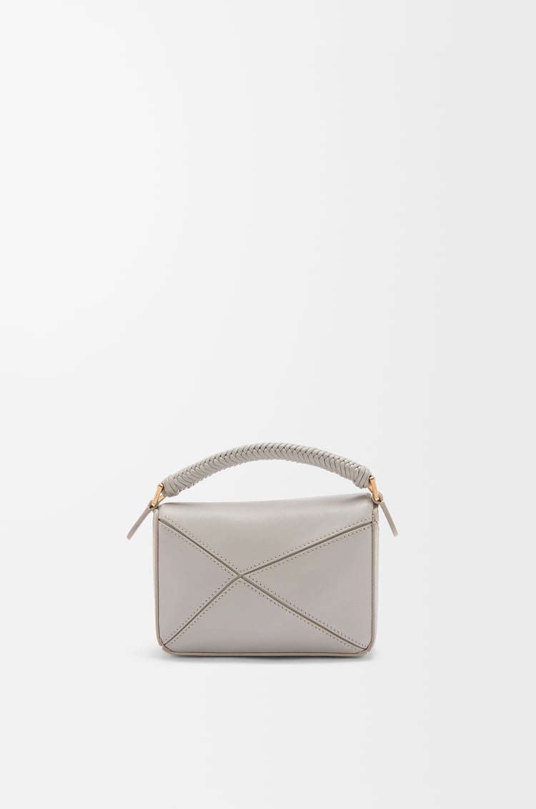 LOEWE Mini Puzzle bag in smooth calfskin Shell Grey