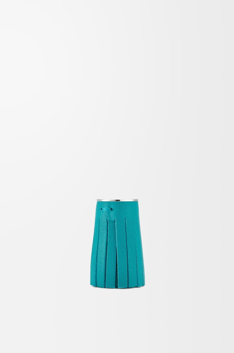 LOEWE Tassel dice in calfskin Emerald Green
