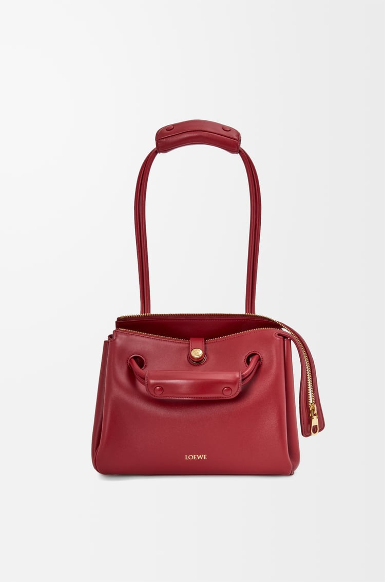 LOEWE Small Madrid bag in supple calfskin Burnt Red