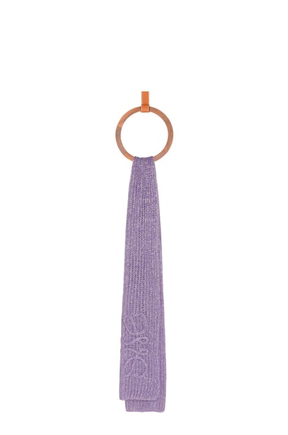 LOEWE Anagram scarf in mohair blend Parma Violet plp_rd