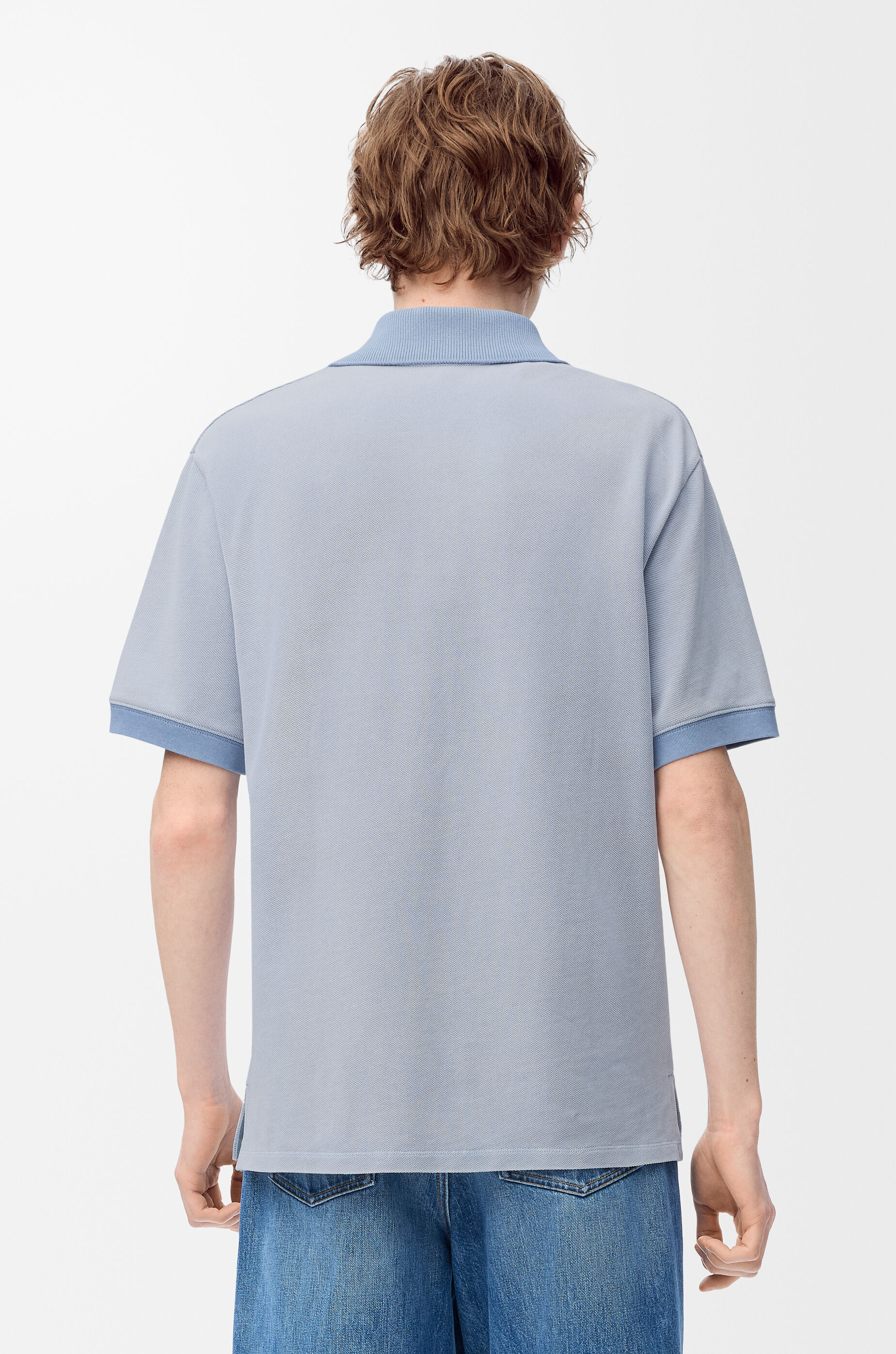 ポロ（コットン） ブルー - LOEWE