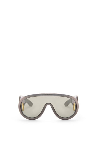 LOEWE Wave Masken-Sonnenbrille aus Nylon  Holografisch Schwarz plp_rd