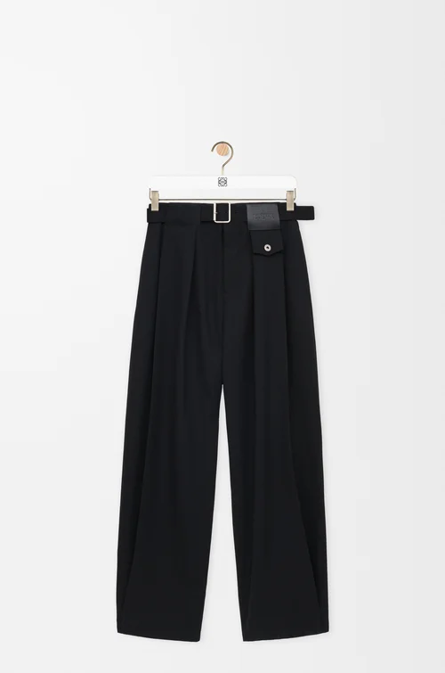 LOEWE 트라우저 - 울 블랙