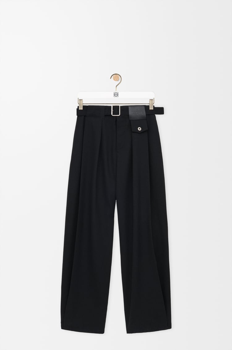 LOEWE 트라우저 - 울 블랙