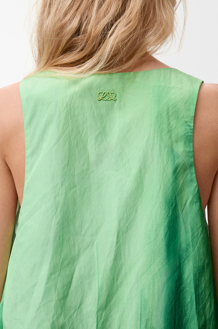 LOEWE Dress in technical cotton Green