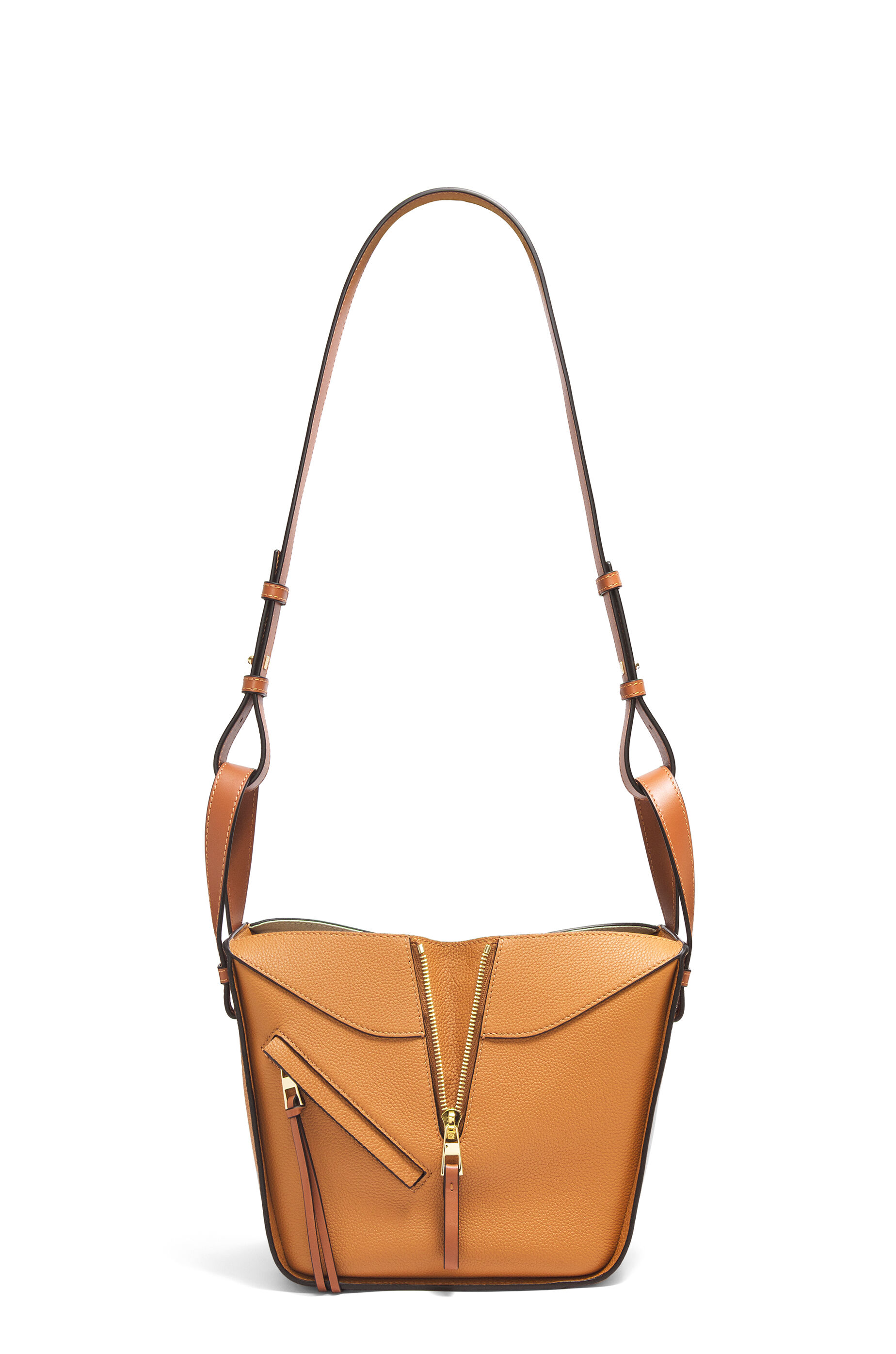 LOE 27 HAMMOCK COMPACT BAG IN BLACK CALFSKIN