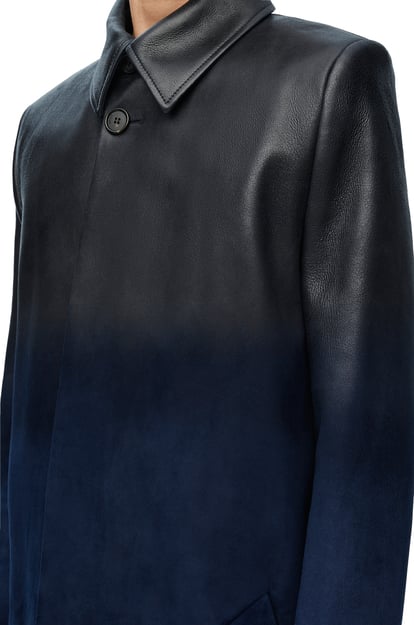 LOEWE Abrigo en piel napa de cordero Azul Marino Oscuro plp_rd