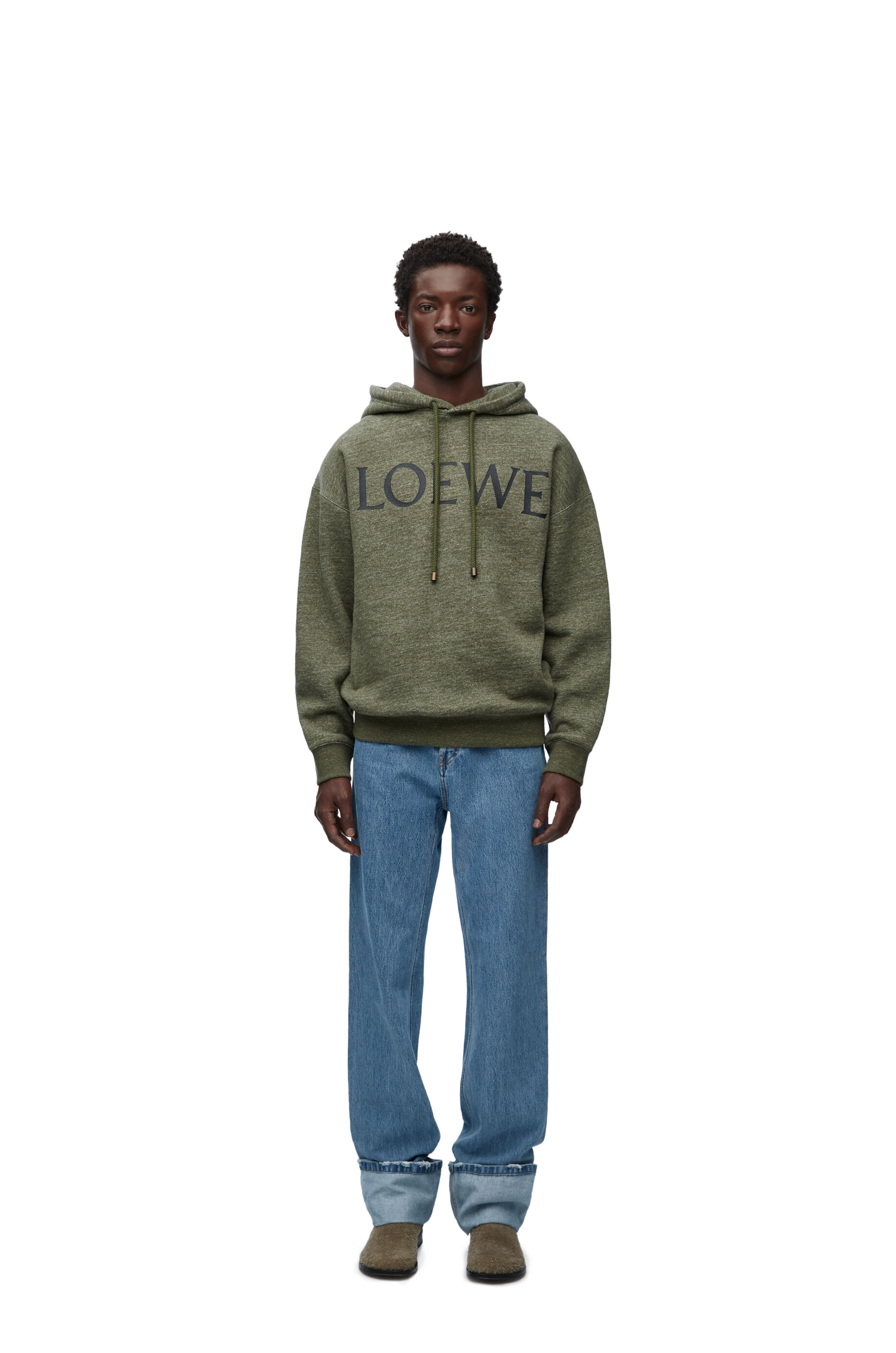 Green khaki hoodie on sale