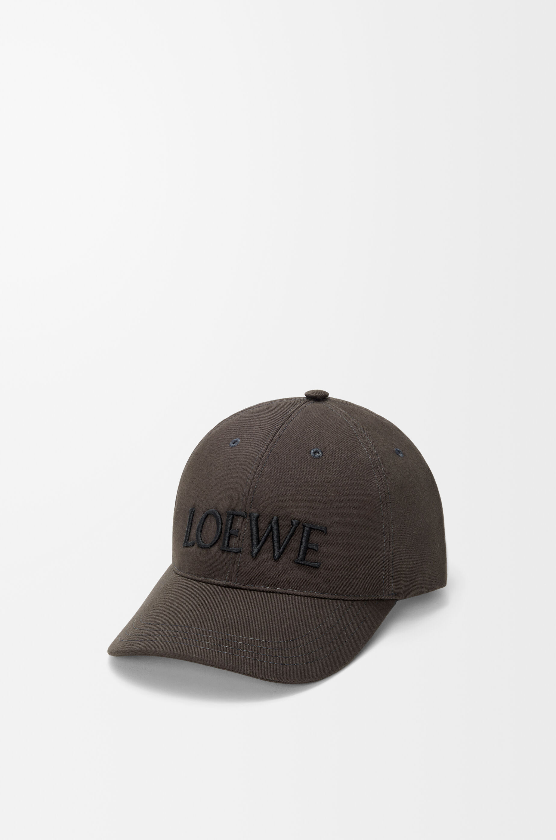 Loewe キャップ Futurist Cat cap in cotton Brown - LOEWE
