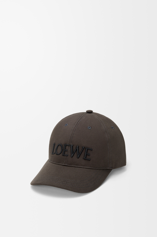 LOEWE Futurist Cat cap in cotton Brown/Black