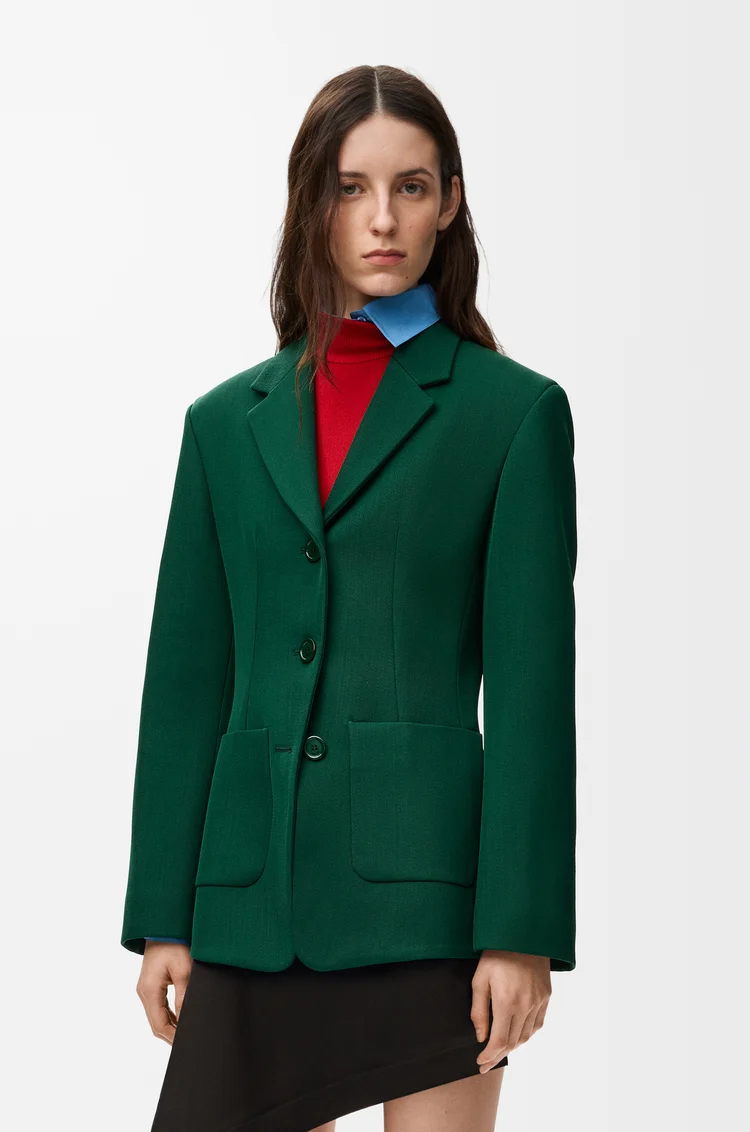 LOEWE Jacket in wool Green