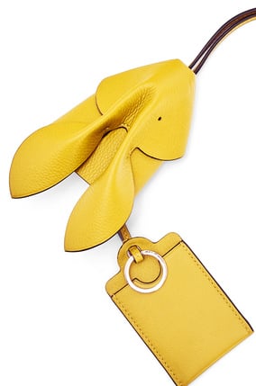LOEWE Bunny key cardholder in grained calfskin Yellow plp_rd