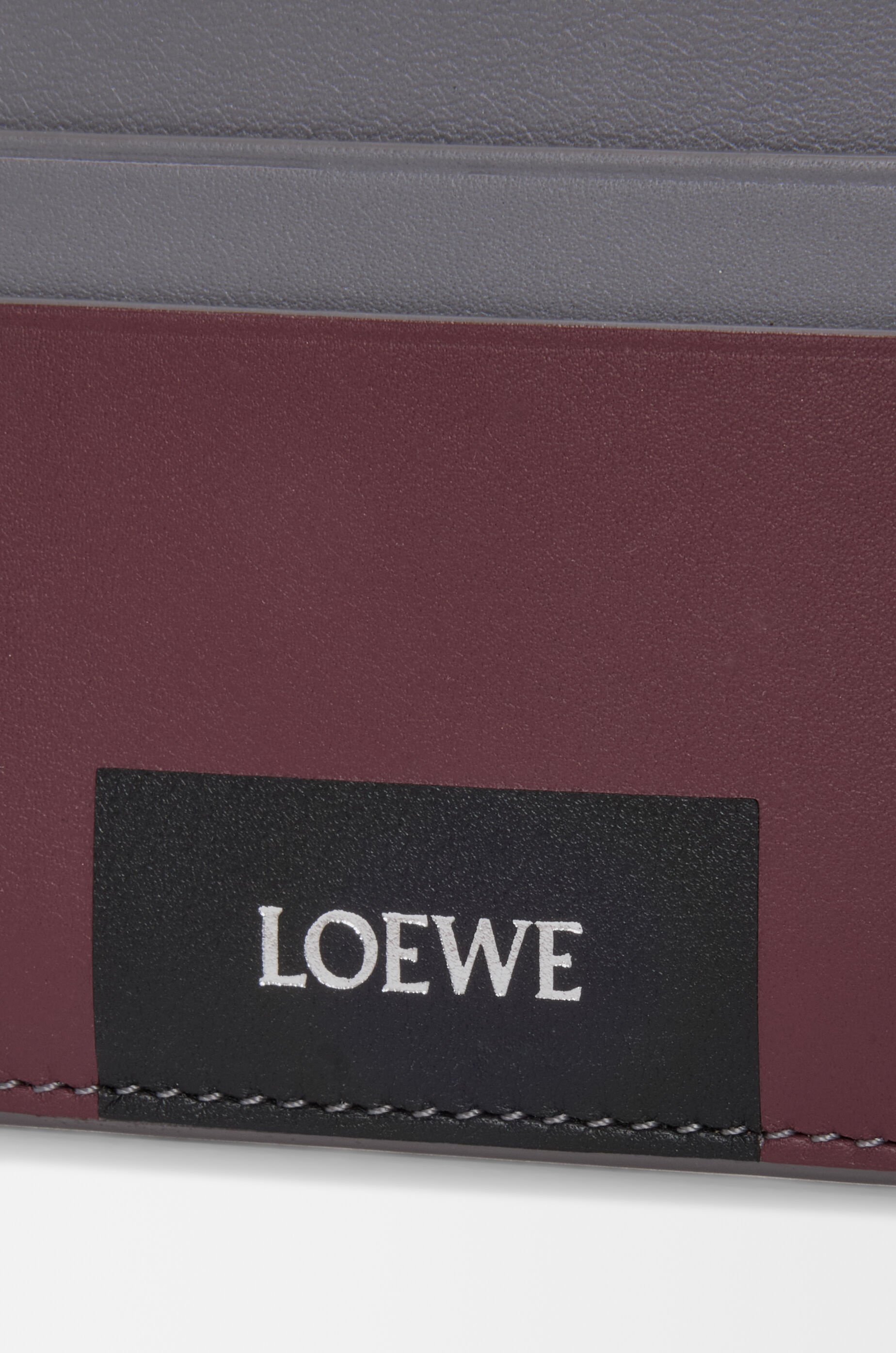 プレーン カードホルダー（ナパカーフ） グレー - LOEWE