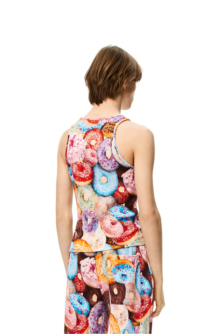 LOEWE Doughnuts ribbed tank top in cotton Multicolor pdp_rd
