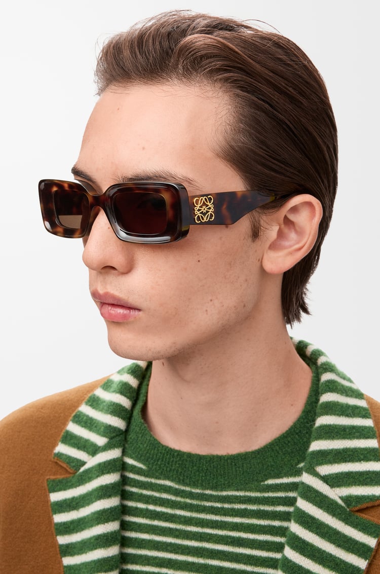 LOEWE Gafas de sol rectangulares Marrón Habano