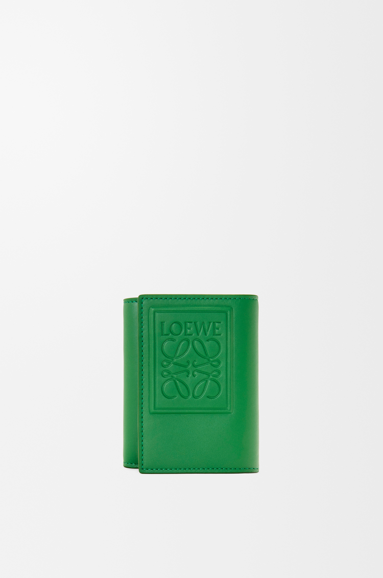 トライフォールド ウォレット（サテンカーフ） グリーン - LOEWE